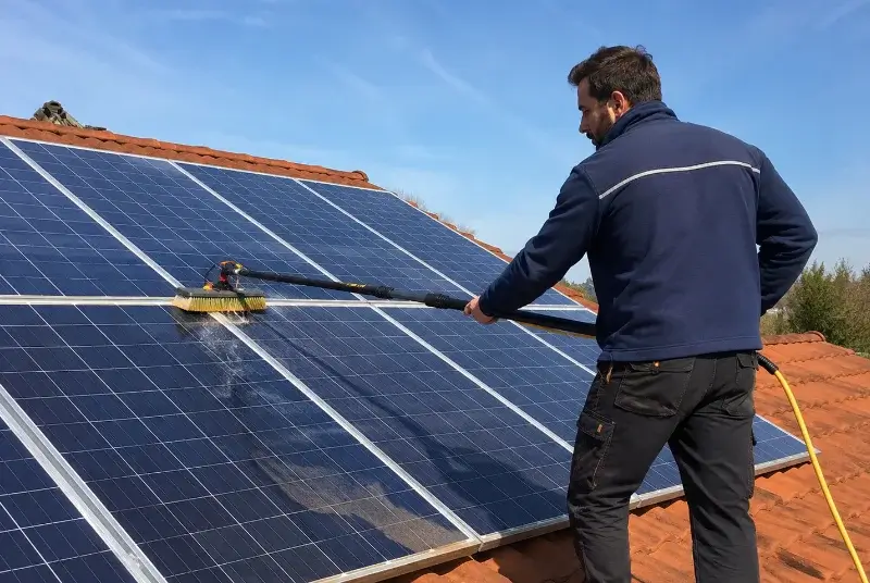 Nettoyage et entretien de panneaux solaires à Colpo